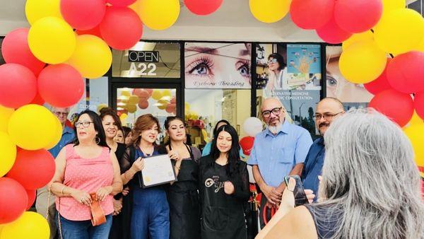 Grand opening ceremony with city of Colton ca ,