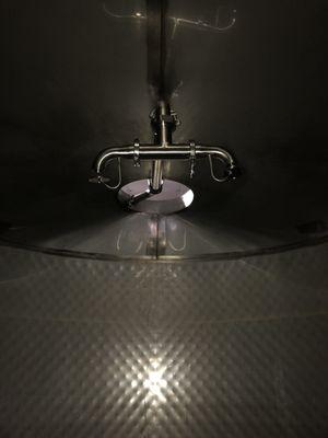 sprinkler system installed with custom fabricated wand and mounting system