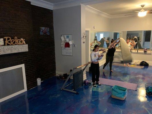 Workout area