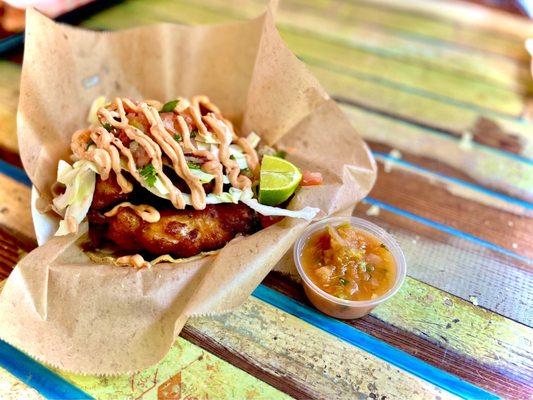 Beer Battered Fish Taco