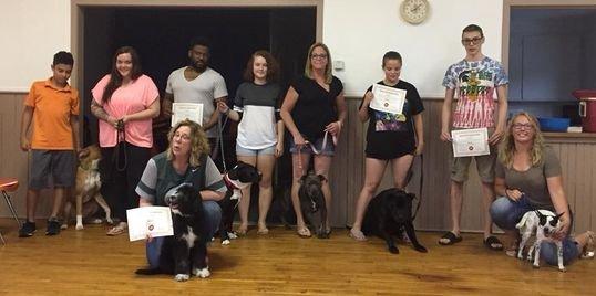 Hall is used for weekly Dog Training Classes