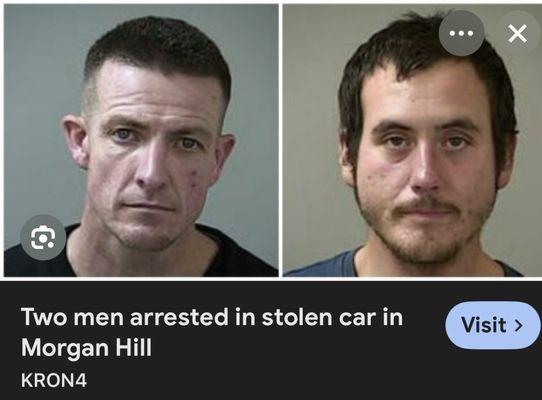 Hello Morgan Hill Cops, I'm back in town and stealing from all of my neighbors!!!