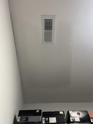 Closet ceiling