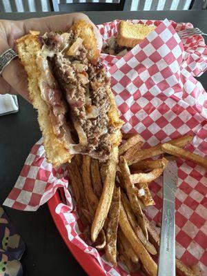 Texas patty melt & fries