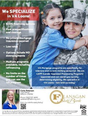 Specializing In VA Loans