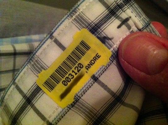 Take your shirts here and get a free permanent tag and pen marks