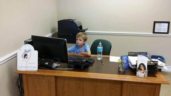 Working hard trying to earn some business!