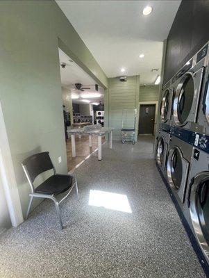 Newly renovated with huge washers and dryers!