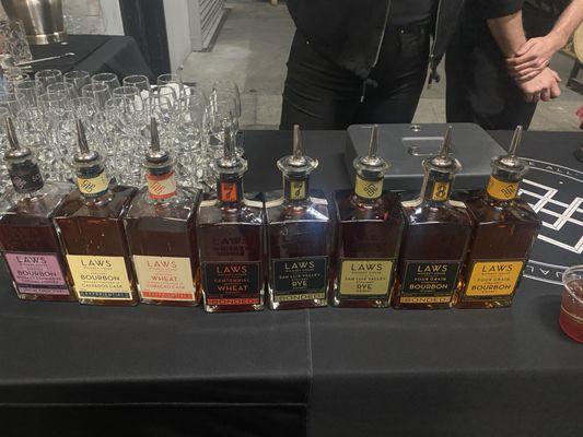 Whiskey tasting. Meeting here with the Colorado Advanced Manufacturing Association. Loved the 8 year aged Four Grain Bonded Bourbon.