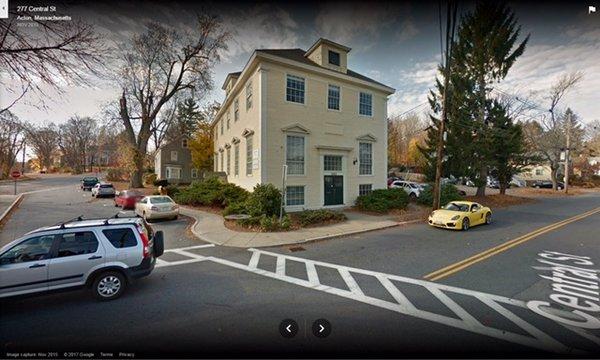 A view of the building from Central Street.