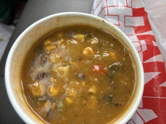 Posted as Mexican street corn chowder ( racist) it's basically a vegan chili. I added mayo to make it closer to Mexican street corn