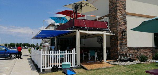 The business is attached to the side of LA Madelines