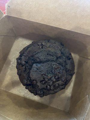 Double chocolate chip muffin