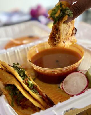 Chicken Birria Tacos