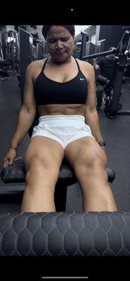 This is Lana 51 year old doing her quads