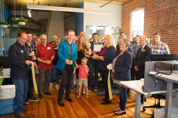 Ribbon cutting at our Rochester, Minnesota office space.