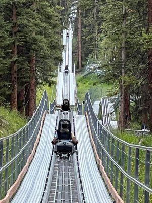 Unlimited ride on this mega awesome supeerrrrr long mountain coaster