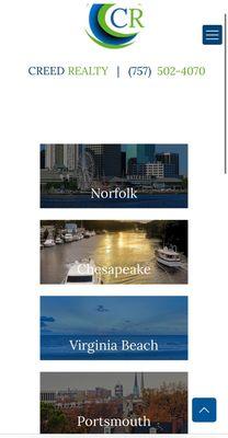 Creed realty home page