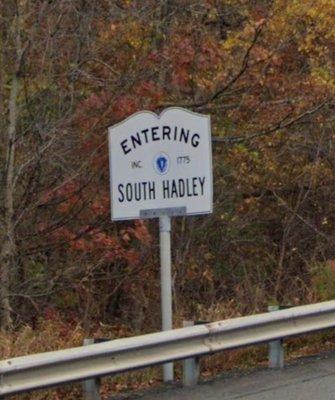 Entering South Hadley from Granby.