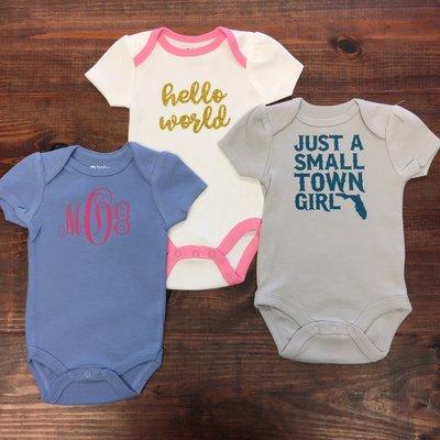 Onesies designed with a customer.