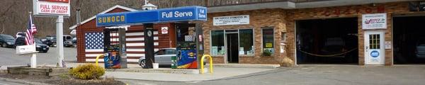 New Fairfield Auto Repair and Sunoco station