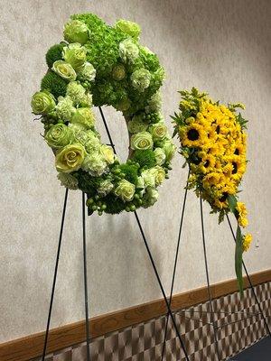 Circular wheat and heart