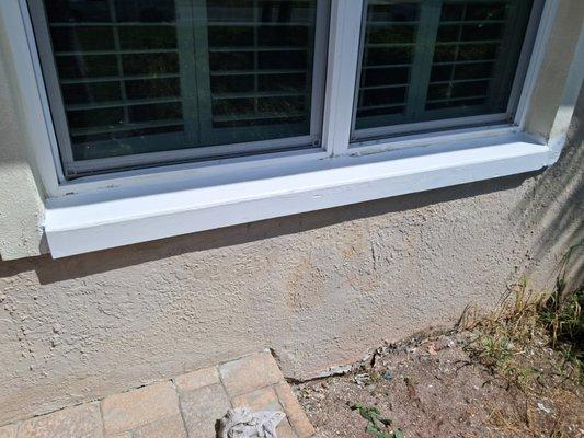 Window sill completed