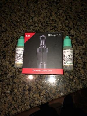 Two excellent juices that are homemade and the atomizer I was looking for.