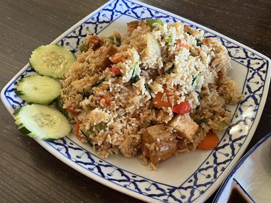 Drunken Fried Rice with tofu