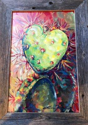 I bought this painting on my trip to Tubac. I love the colors! They were so nice in the store and helpful!