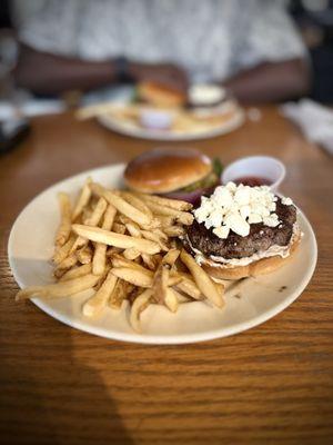 Lamb Burger with Fries