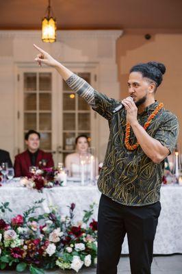 Best DJ/MC ever! Photos taken by Redefined Weddings