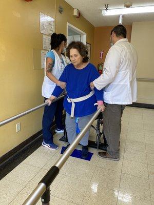 Physical therapy and nurses are positive, energetic and patient with all those that have a short or long term stay at Dinuba Health Care.