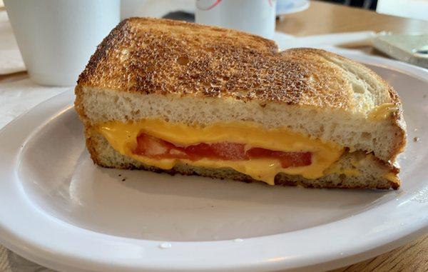 Grilled cheese with tomato