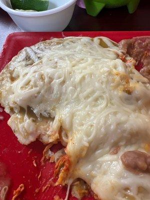 Chicken Enchiladas after I made short work of them!