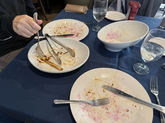 Plate-cleaning good!