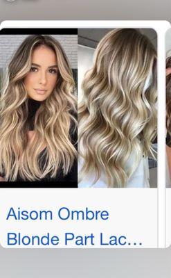 This was her inspiration that she showed her stylist