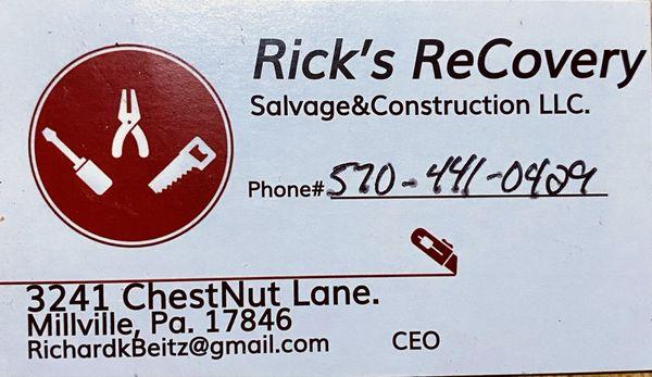 Rick’s ReCovery Salvage