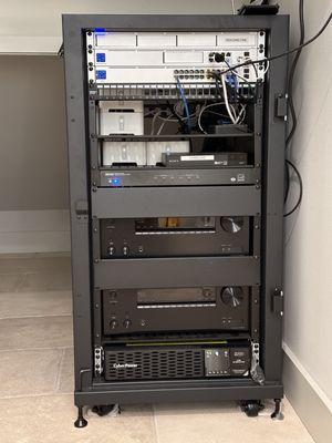 Network and media rack installation