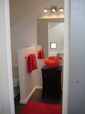Guest House full bathroom with tub and shower.