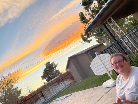 The incredible skies from my back yard!!