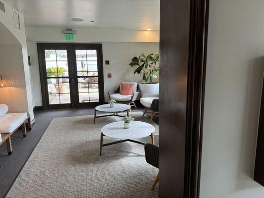 Spa waiting area