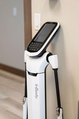 InBody technology used at Accelerate Wellness for precise body composition analysis and personalized health tracking.