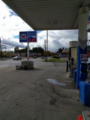 View from the street. Prices are usually competitive.