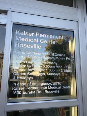 Office hours 8:30am-5pm Pharmacy 9:30-5pm