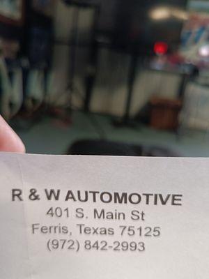 R & W Automotive