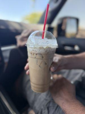Large iced white mocha