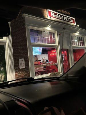 Outside where Deluxe pizza used to be