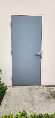 Commercial metal door, lock and latch protector install