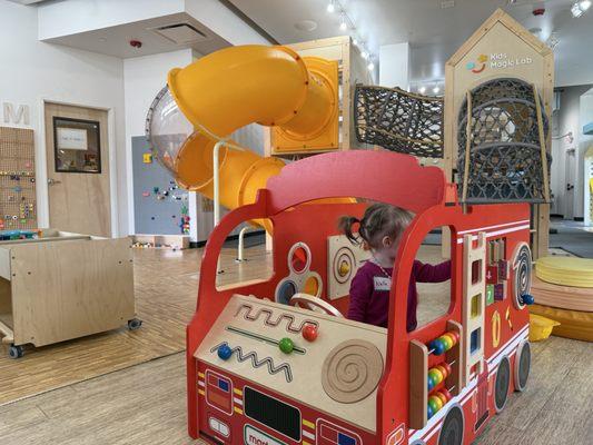 Inside play area